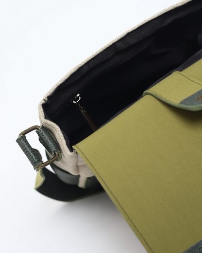 Green & Beige  Messenger Bag | Crossbody Bag