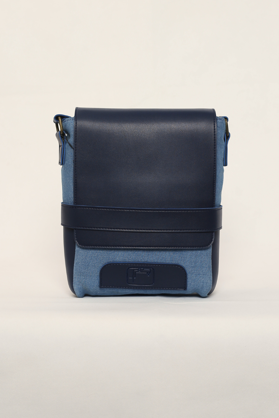 Denim & Dark Blue Cherm Messenger