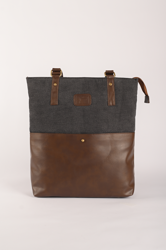 Tote-ally Cherm - Brown and Grey