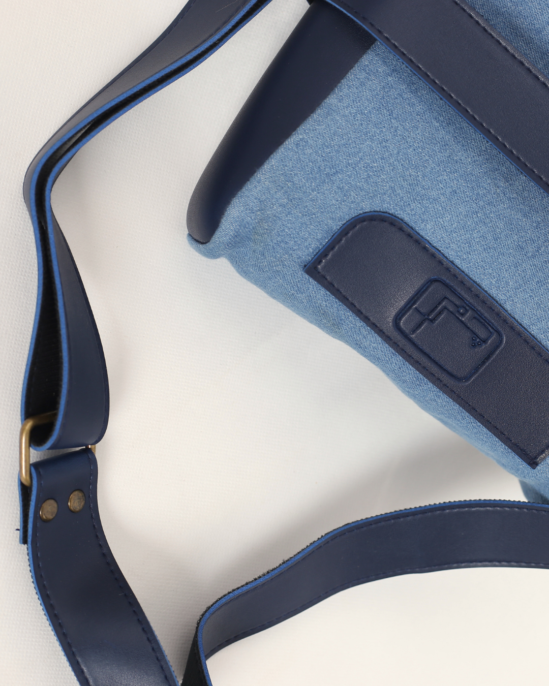 Denim & Dark Blue Cherm Messenger