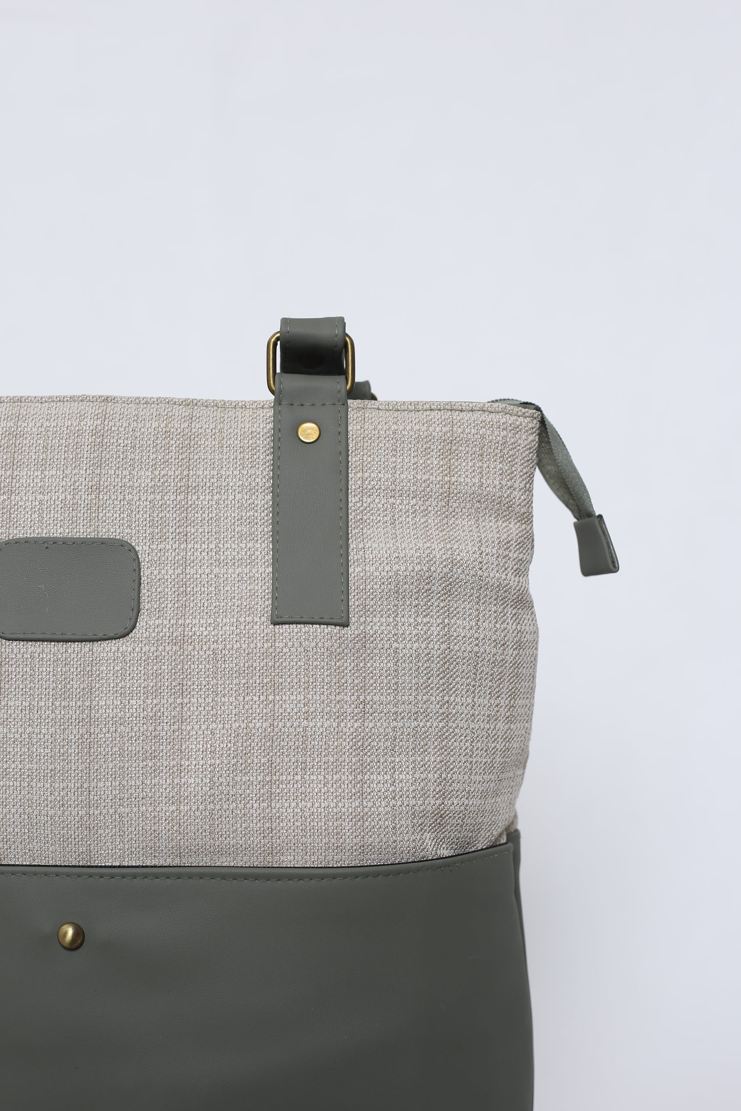 Tote-ally Cherm - Green & Beige