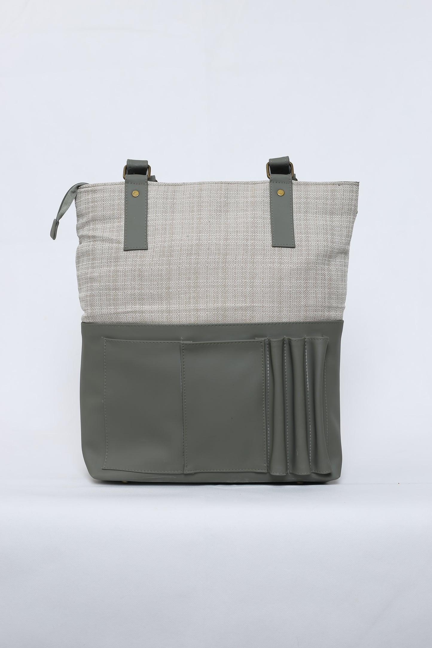 Tote-ally Cherm - Green & Beige