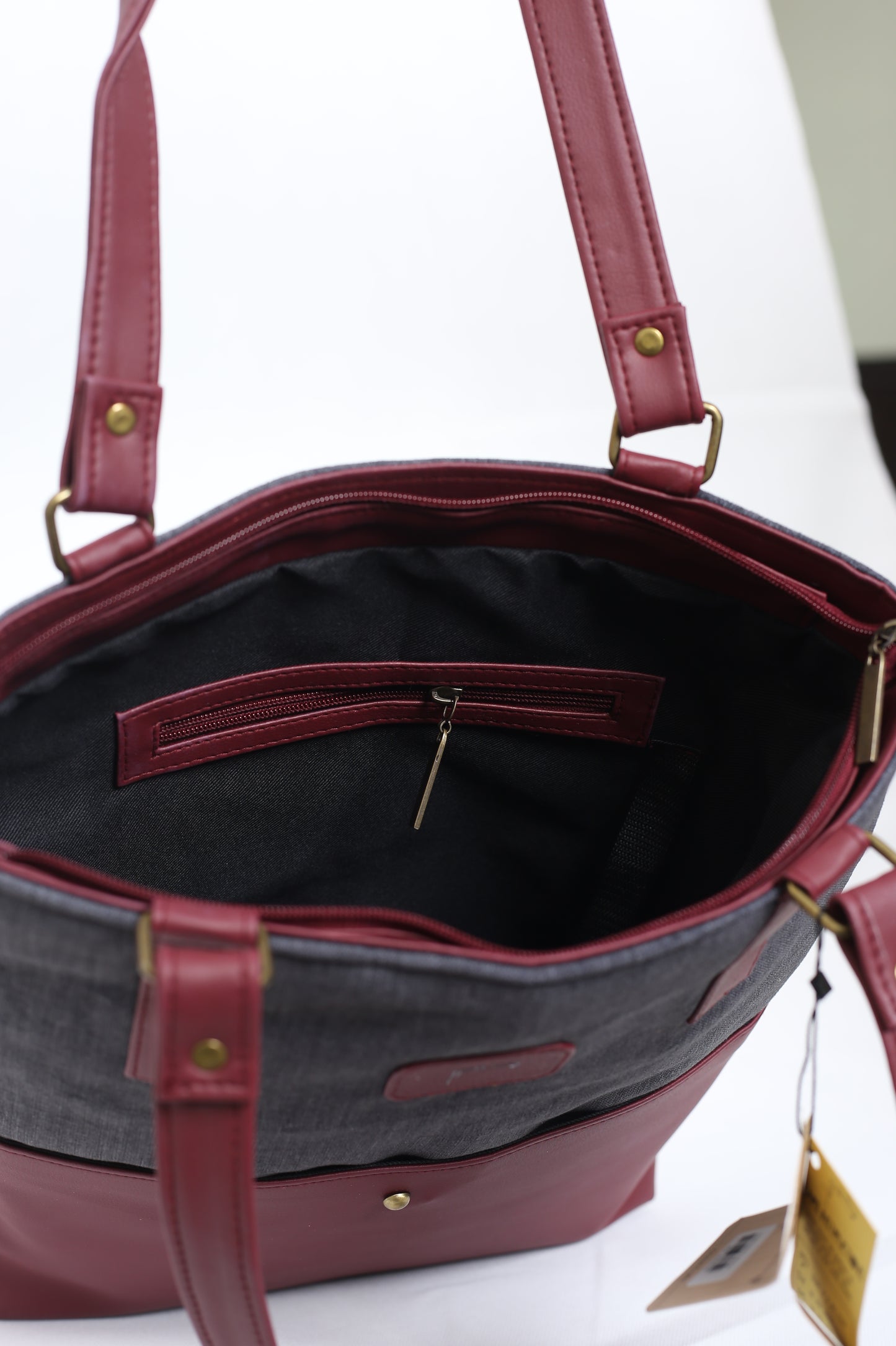 Tote-ally Cherm - Maroon & Grey