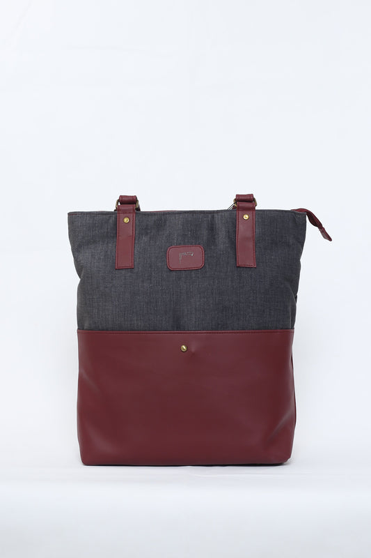 Tote-ally Cherm - Maroon & Grey