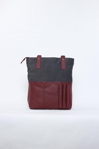 Tote-ally Cherm - Maroon & Grey