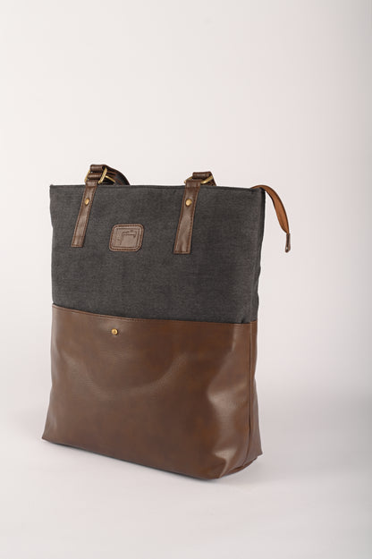 Tote-ally Cherm - Brown and Grey