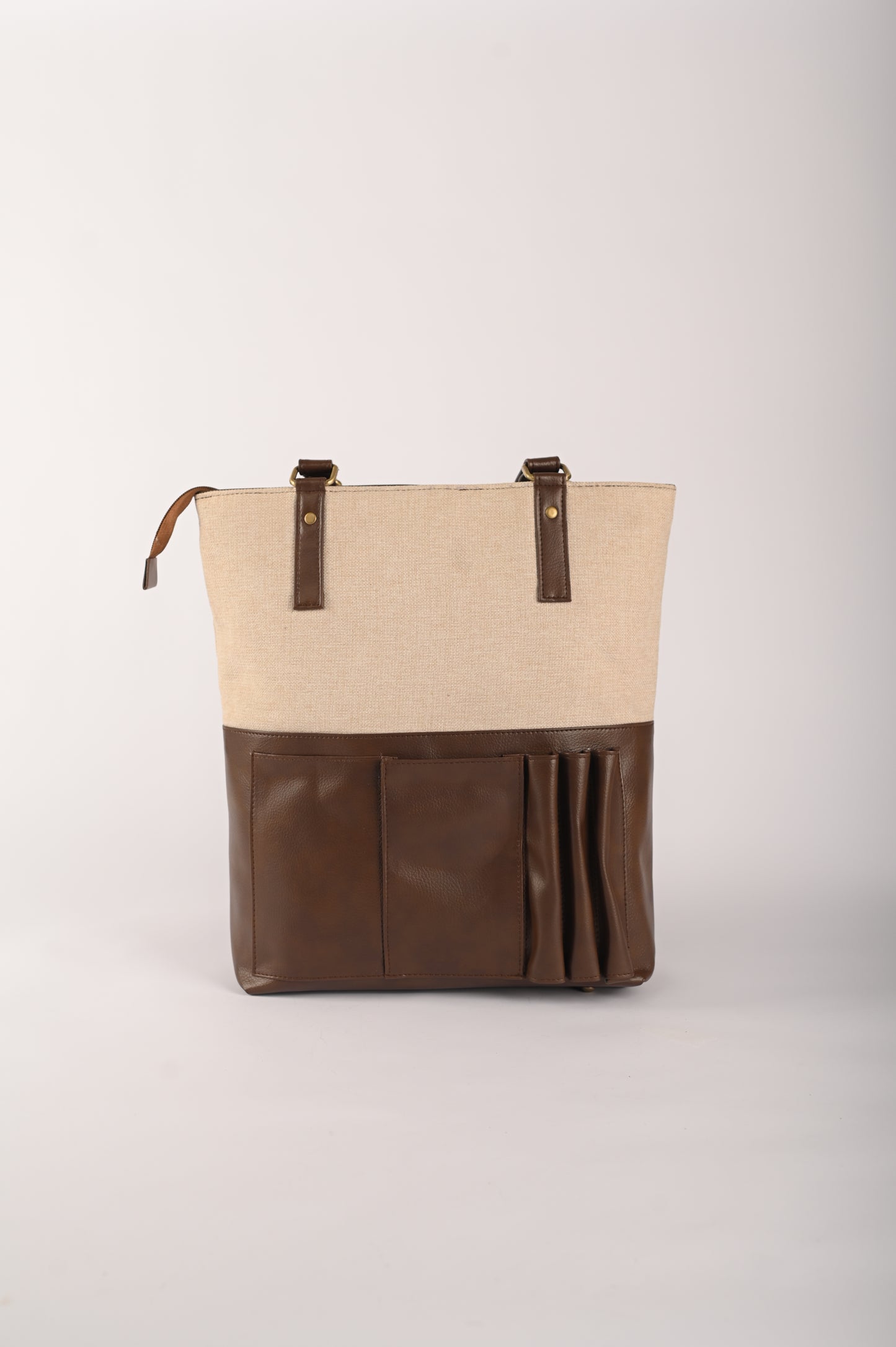 Tote-ally Cherm - Brown and Beige