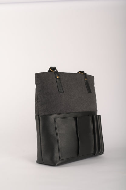 Tote-ally Cherm - Black and Grey